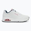 SKECHERS Uno Stand On Air scarpe da donna bianco durabuck/navy/rosso/mesh 2