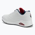 SKECHERS Uno Stand On Air scarpe da donna bianco durabuck/navy/rosso/mesh 3