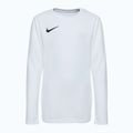 Maglia a maniche lunghe da calcio Nike Dri-Fit Park VII per bambini, bianco/nero