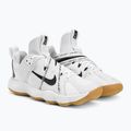 Nike React Hyperset scarpe da pallavolo bianco/nero/gum marrone chiaro 7