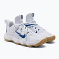 Scarpe da pallavolo Nike React Hyperset bianco/game royal 4