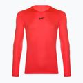 Maglia termica a manica lunga da uomo Nike Dri-FIT Park First Layer LS, colore nero e cremisi.