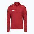 Felpa da calcio da bambino New Balance Training 1/4 Zip in maglia bordeaux