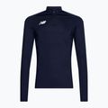 Felpa da calcio da uomo New Balance Training 1/4 Zip Knitted navy