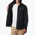 Felpa Columbia Logo Fleece Full Zip uomo nero/csc manica logo trekking 3