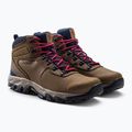 Columbia Newton Ridge Plus II Wp, stivali da trekking da uomo marrone chiaro/rosso velluto 5