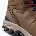 Columbia Newton Ridge Plus II Wp, stivali da trekking da uomo marrone chiaro/rosso velluto 9