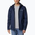 Columbia Pouring Adventure - Giacca antipioggia da uomo, colore blu scuro 2