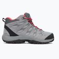 Stivali da trekking da donna Columbia Redmond III Mid Wp vapore/corallo rosso 2
