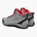Stivali da trekking da donna Columbia Redmond III Mid Wp vapore/corallo rosso 3