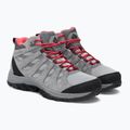 Stivali da trekking da donna Columbia Redmond III Mid Wp vapore/corallo rosso 4