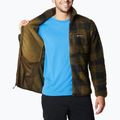 Felpa da trekking Columbia Winter Pass Print Fleece verde oliva a quadri da uomo 5