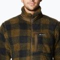 Felpa da trekking Columbia Winter Pass Print Fleece verde oliva a quadri da uomo 6