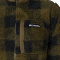 Felpa da trekking Columbia Winter Pass Print Fleece verde oliva a quadri da uomo 10