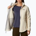 Felpa da trekking Columbia West Bend chalk da donna 5