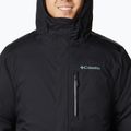Columbia Oak Harbor Giacca invernale isolata da uomo nero 5