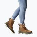 Stivali da neve Sorel Torino II Wp Waxed Canvas da donna, velluto, tan/verde oliva 2