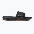 REEF Fanning Slide nero/argento infradito da uomo 10