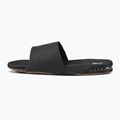 REEF Fanning Slide nero/argento infradito da uomo 11