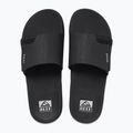 REEF Fanning Slide nero/argento infradito da uomo 12