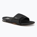REEF Fanning Slide nero/argento infradito da uomo
