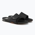 REEF Fanning Slide nero/argento infradito da uomo 4