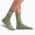 Calze da trekking Icebreaker donna Life Fine Gauge Crew IB Logo Reflections lichen/snow