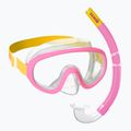 Mares Combo Jelly rosa/giallo/chiaro kit snorkeling per bambini