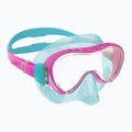 Maschera snorkeling per bambini Mares Brave Junior Tt rosa/acqua