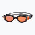 Occhiali da nuoto Zoggs Predator Flex Titanium grigio/nero/arancio a specchio