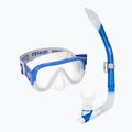 Set da snorkeling Mares Keewee Splash blue/white/clear