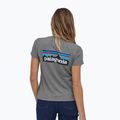 Maglietta da trekking Patagonia P-6 Logo Responsibili-Tee gravel heather da donna 2