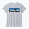 Maglietta da trekking da donna Patagonia P-6 Logo Responsabili-Tee bianco 4