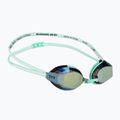 Occhiali da nuoto da donna TYR Blackops 140 Ev Racing Mirrored oro/ menta/ bianco