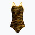 Costume intero da donna TYR Fizzy Diamondfit nero/oro