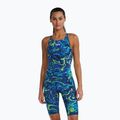 Costume da bagno intero donna TYR Thresher Open Back Hyperblitz blue/green