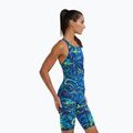 Costume da bagno intero donna TYR Thresher Open Back Hyperblitz blue/green 4