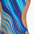 Costume da nuoto intero da donna TYR Durafast Elite Riptidal Cutoutfit teal/orange 6