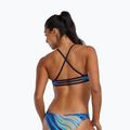Top del costume da bagno TYR Riptidal Trinity verde acqua/arancio 2