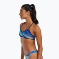 Top del costume da bagno TYR Riptidal Trinity verde acqua/arancio 3
