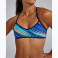 Top del costume da bagno TYR Riptidal Trinity verde acqua/arancio 5