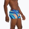 Boxer nuoto uomo TYR Durafast Elite Riptidal Square Leg teal/arancio 4