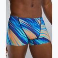 Boxer nuoto uomo TYR Durafast Elite Riptidal Square Leg teal/arancio 5