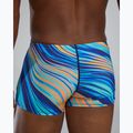 Boxer nuoto uomo TYR Durafast Elite Riptidal Square Leg teal/arancio 6