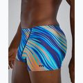 Boxer nuoto uomo TYR Durafast Elite Riptidal Square Leg teal/arancio 7