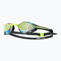 Occhiali da nuoto TYR Tracer-X Elite Racing Mirrored nero/lime