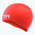 Cuffia da nuoto TYR Wrinkle Free Silicone bright red