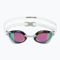 Occhialini da nuoto TYR Tracer-X RZR Mirrored white/grey 2