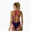 Costume da nuoto intero da donna TYR Durafast Elite Wide Strap Openbackfit navy/pink 2