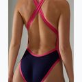 Costume da nuoto intero da donna TYR Durafast Elite Wide Strap Openbackfit navy/pink 6